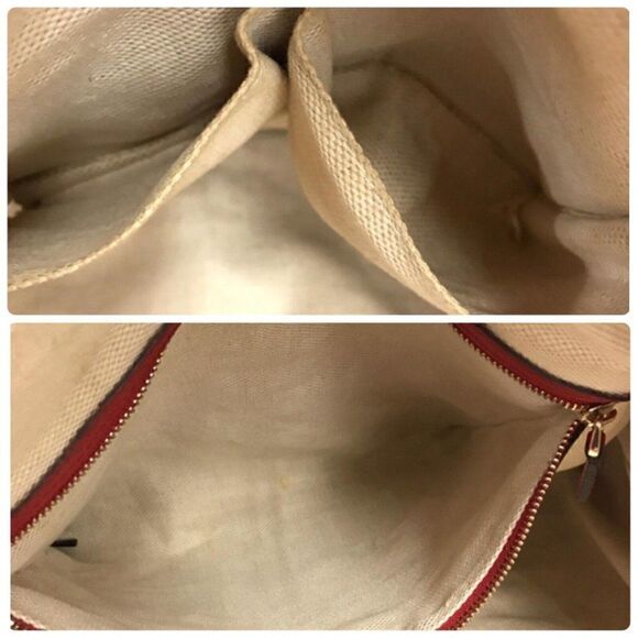 Gucci Soho Tassel Leather Tote Double Handle Shoulder Bag Red - Picture 12 of 12